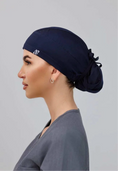 Load image into Gallery viewer, Classic Ponytail - The MonoChrome Collection - Aví Scrub Caps