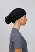 Load image into Gallery viewer, Ponytail with Eyelets - The MonoChrome Collection - Aví Scrub Caps