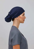 Load image into Gallery viewer, Ponytail with Eyelets - The MonoChrome Collection - Aví Scrub Caps