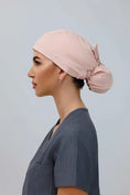 Load image into Gallery viewer, Ponytail with Eyelets - The MonoChrome Collection - Aví Scrub Caps